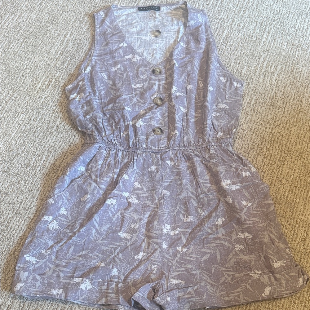 Final Touch Lavender Sleeveless Romper